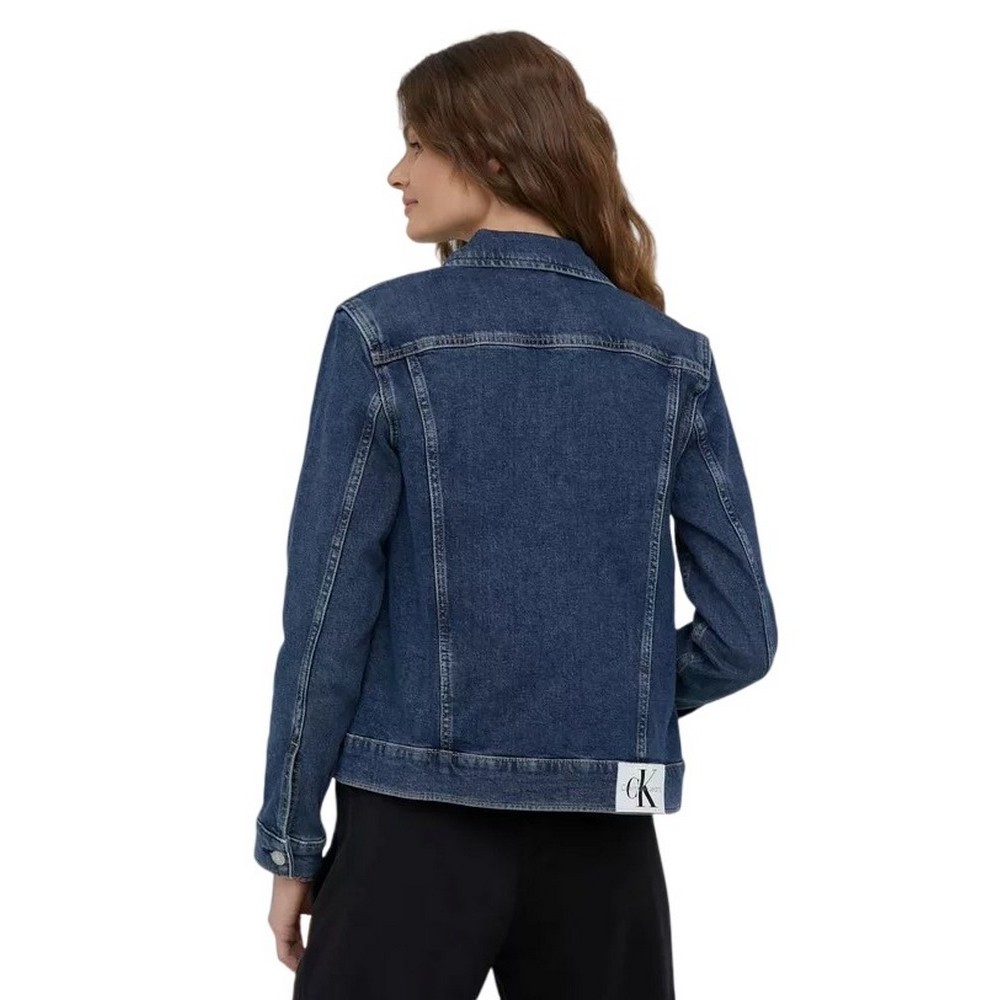 CALVIN KLEIN JEANS REGULAR 90S DENIM JACKET ΜΠΟΥΦΑΝ ΓΥΝΑΙΚΕΙΟ BLUΕ DENIM