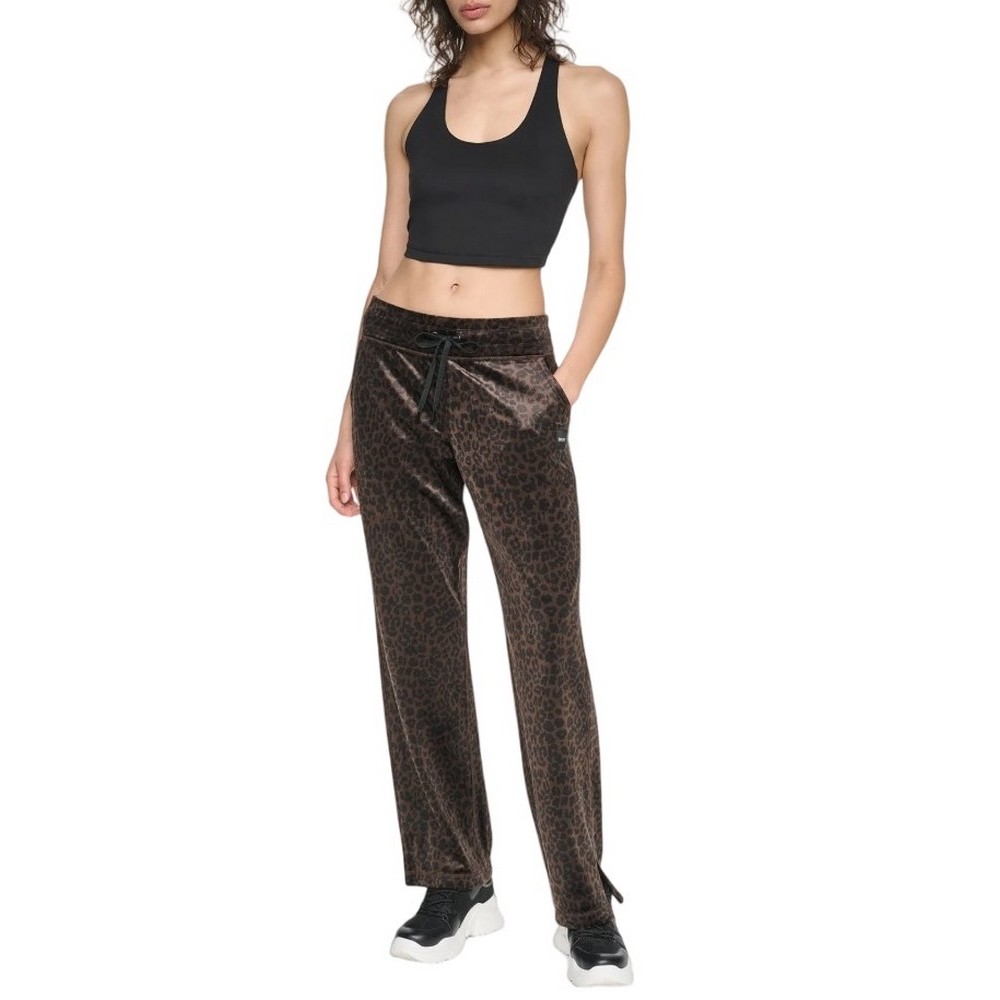 DKNY RELAXED ANIMAL PRINT MID RISE PANT ΠΑΝΤΕΛΟΝΙ ΦΟΡΜΑ ΓΥΝΑΙΚΕΙΟ LEOPARD PRINT