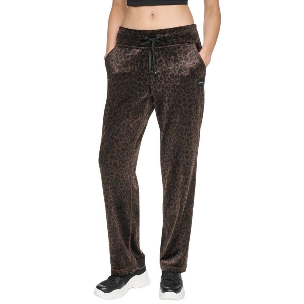 DKNY RELAXED ANIMAL PRINT MID RISE PANT ΠΑΝΤΕΛΟΝΙ ΦΟΡΜΑ ΓΥΝΑΙΚΕΙΟ LEOPARD PRINT
