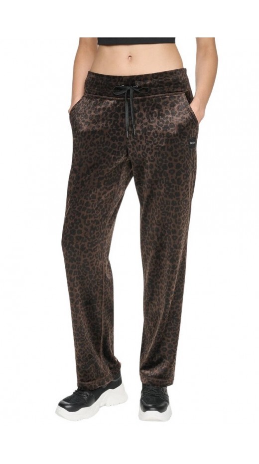 DKNY RELAXED ANIMAL PRINT MID RISE PANT ΠΑΝΤΕΛΟΝΙ ΦΟΡΜΑ ΓΥΝΑΙΚΕΙΟ LEOPARD PRINT
