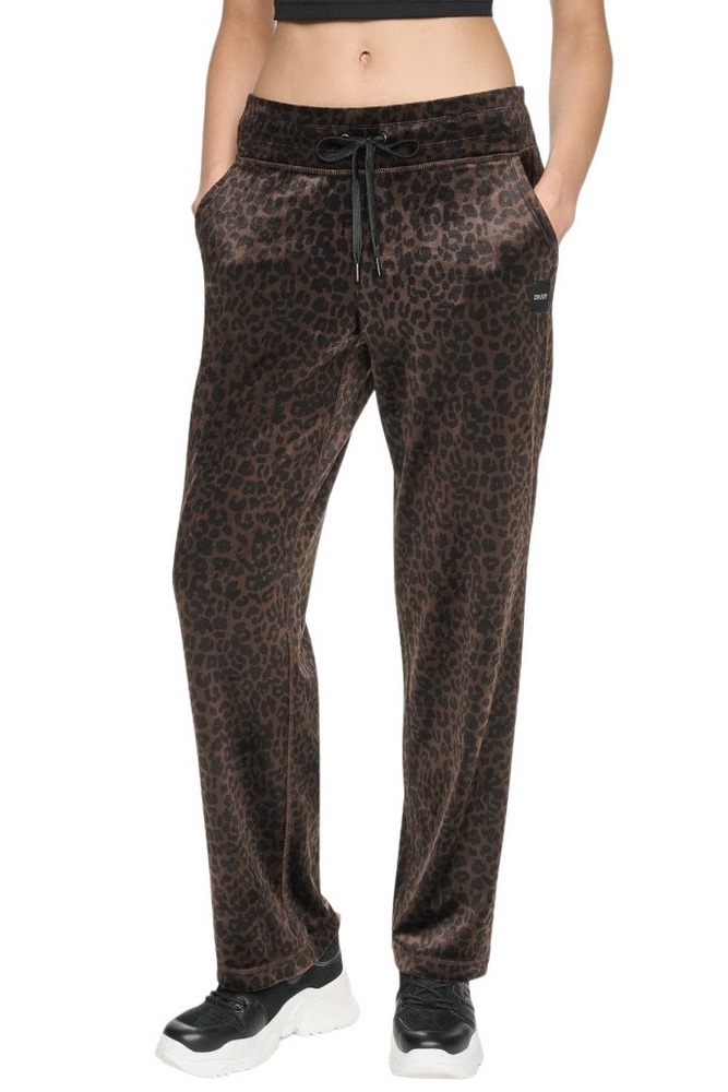 DKNY RELAXED ANIMAL PRINT MID RISE PANT ΠΑΝΤΕΛΟΝΙ ΦΟΡΜΑ ΓΥΝΑΙΚΕΙΟ LEOPARD PRINT