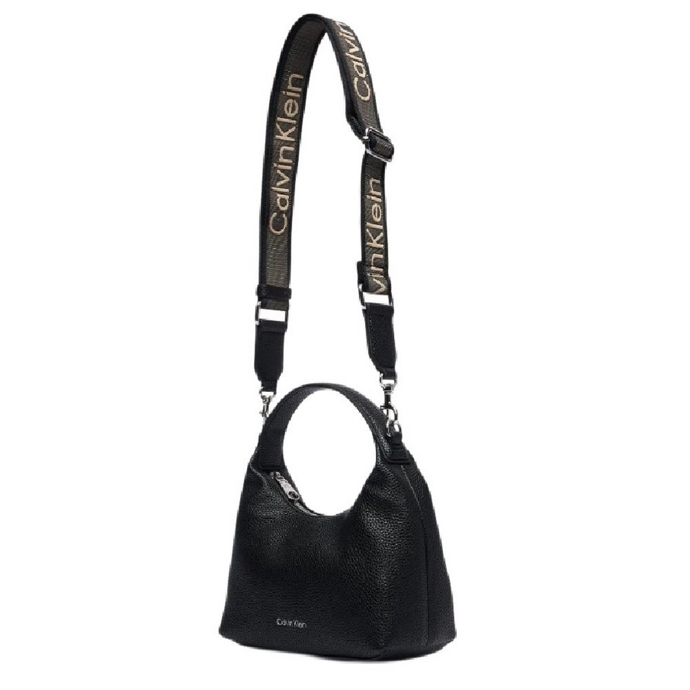 CALVIN KLEIN WEBBING STRAP SMALL BAG ΤΣΑΝΤΑ ΓΥΝΑΙΚΕΙΑ BLACK
