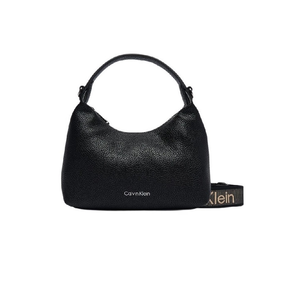 CALVIN KLEIN WEBBING STRAP SMALL BAG ΤΣΑΝΤΑ ΓΥΝΑΙΚΕΙΑ BLACK
