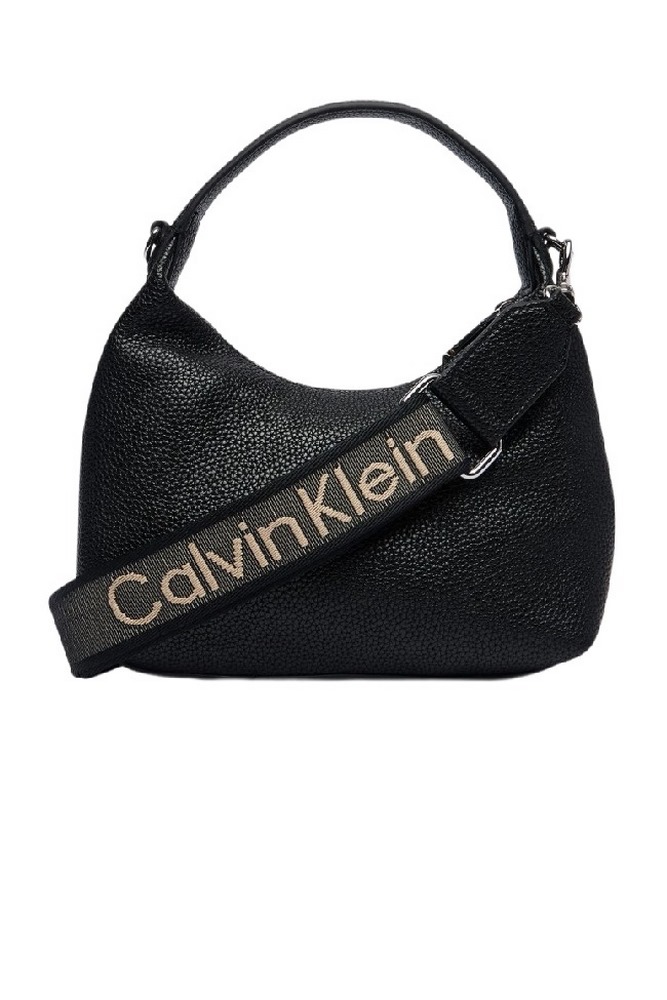 CALVIN KLEIN WEBBING STRAP SMALL BAG ΤΣΑΝΤΑ ΓΥΝΑΙΚΕΙΑ BLACK