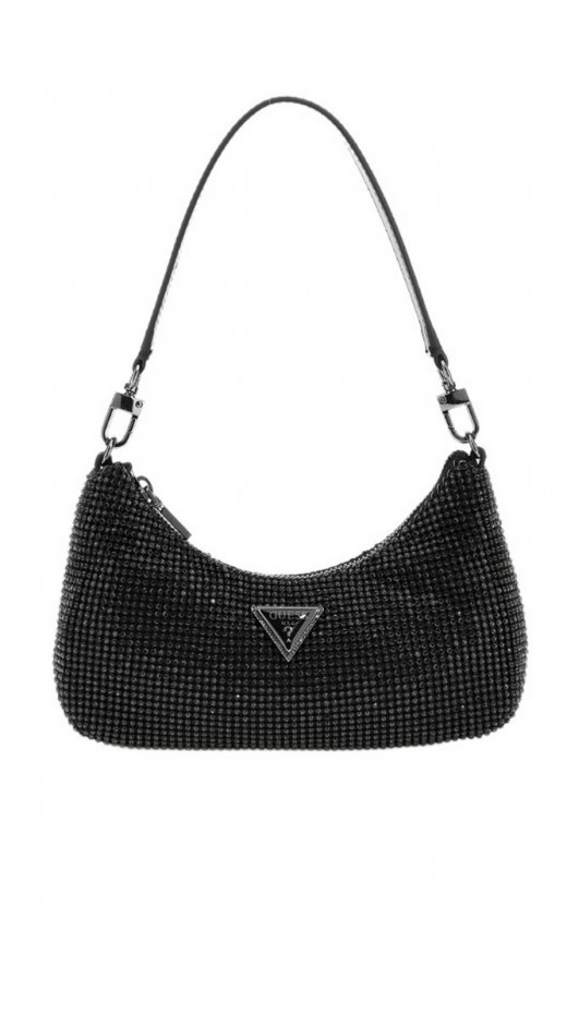 GUESS ZALINA MINI TOP ZIP SHLDR BAG ΤΣΑΝΤΑ ΓΥΝΑΙΚΕΙΑ BLACK