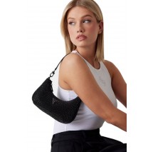 GUESS ZALINA MINI TOP ZIP SHLDR BAG ΤΣΑΝΤΑ ΓΥΝΑΙΚΕΙΑ BLACK