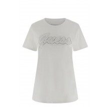 GUESS SS SCRIPT LACE LOGO EASY TEE T-SHIRT ΜΠΛΟΥΖΑ ΓΥΝΑΙΚΕΙΑ WHITE