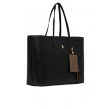 TOMMY HILFIGER ICON TOTE ΤΣΑΝΤΑ ΓΥΝΑΙΚΕΙΑ BLACK