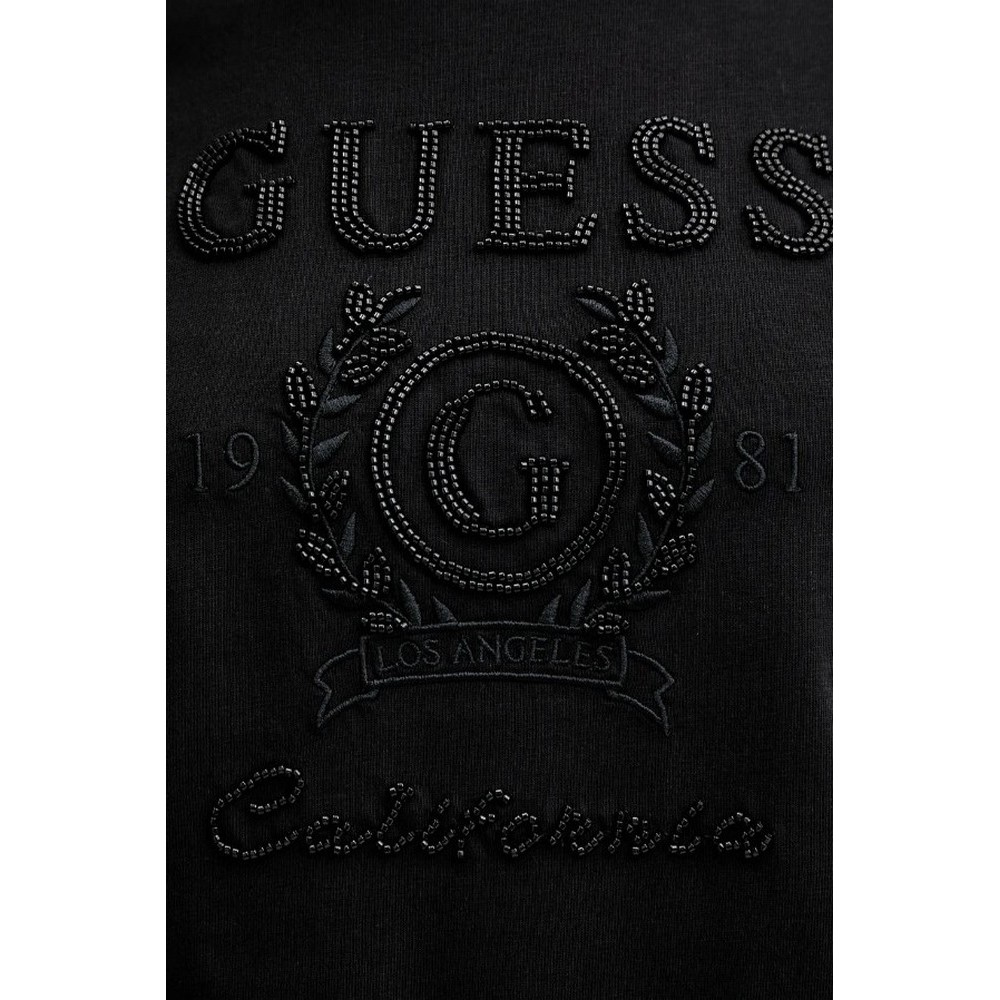 GUESS MENA T-SHIRT ΜΠΛΟΥΖΑ ΓΥΝΑΙΚΕΙΑ BLACK