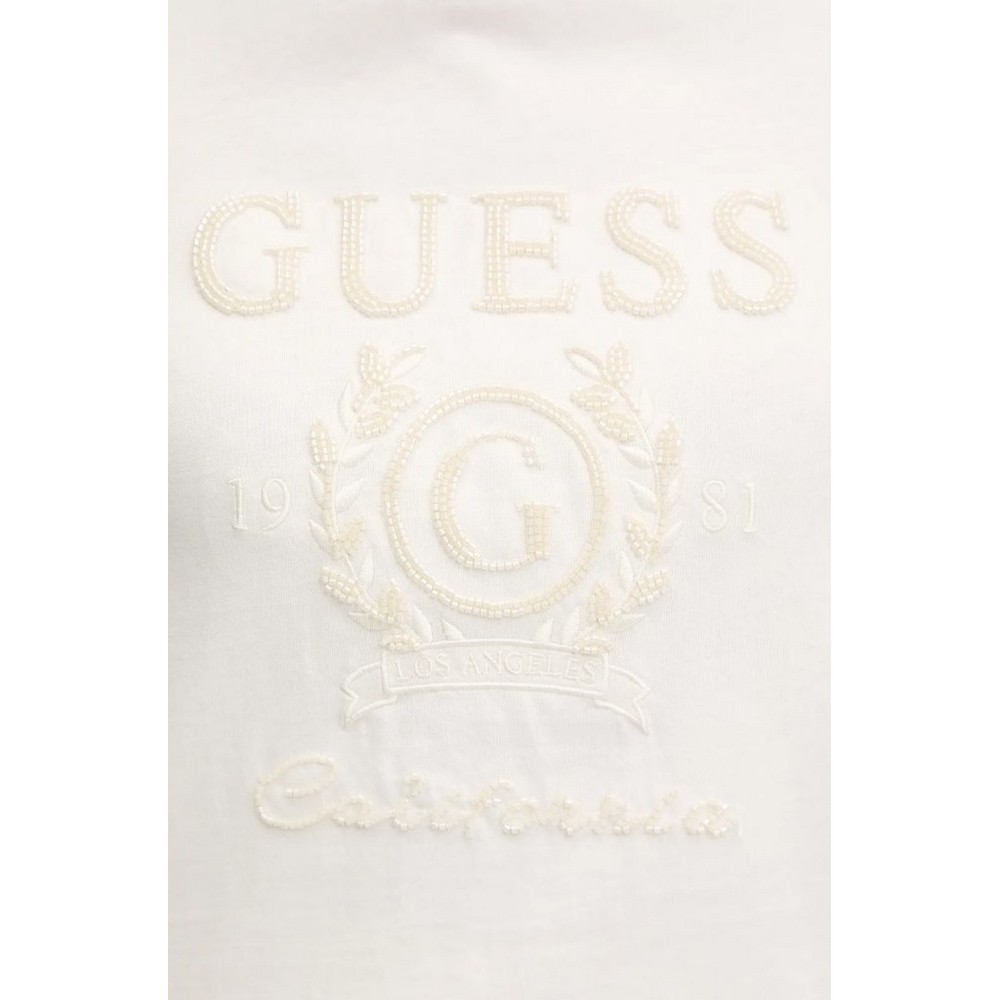 GUESS MENA T-SHIRT ΜΠΛΟΥΖΑ ΓΥΝΑΙΚΕΙΑ WHITE