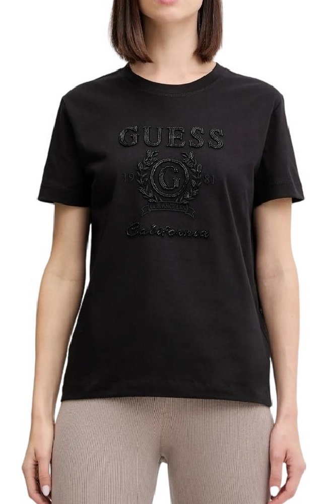 GUESS MENA T-SHIRT ΜΠΛΟΥΖΑ ΓΥΝΑΙΚΕΙΑ BLACK