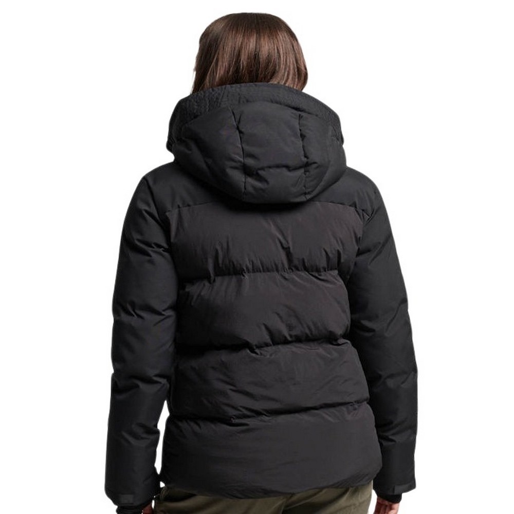 SUPERDRY CITY PADDED HOODED WIND PARKA ΜΠΟΥΦΑΝ ΓΥΝΑΙΚΕΙΟ BLACK