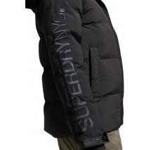 SUPERDRY D4 SDCD CITY PADDED HOODED WIND PARKA ΜΠΟΥΦΑΝ ΓΥΝΑΙΚΕΙΟ BLACK