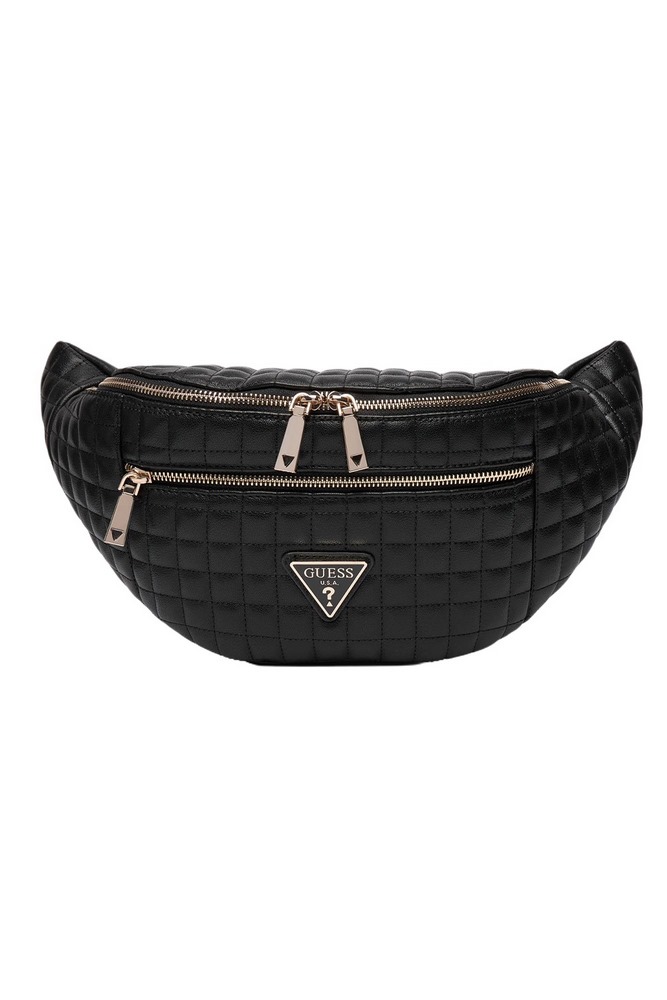 GUESS NADIRA BELT BAG ΤΣΑΝΤΑ ΓΥΝΑΙΚΕΙΑ BLACK