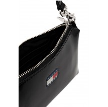 TOMMY JEANS MUST HANG WALLET ΠΟΡΤΟΦΟΛΙ ΓΥΝΑΙΚΕΙΟ BLACK
