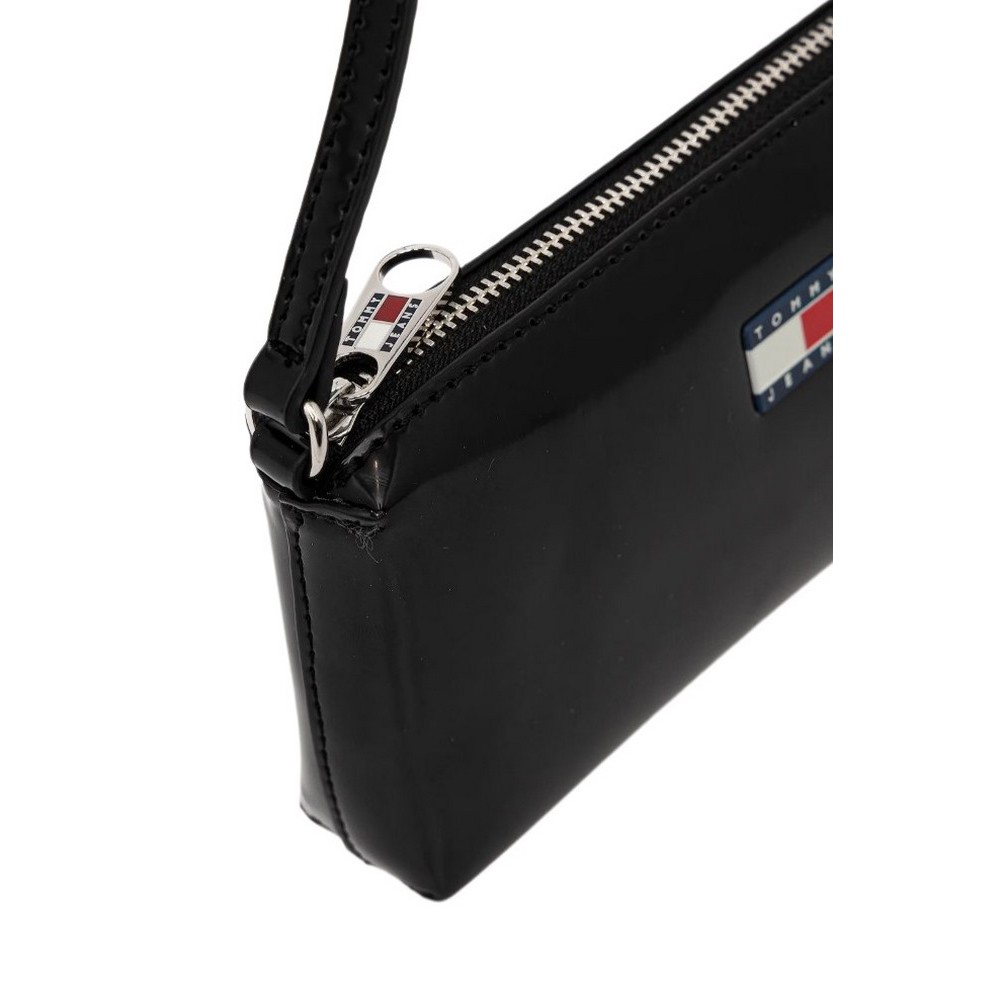 TOMMY JEANS MUST HANG WALLET ΠΟΡΤΟΦΟΛΙ ΓΥΝΑΙΚΕΙΟ BLACK