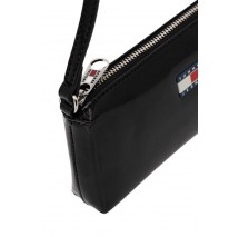 TOMMY JEANS MUST HANG WALLET ΠΟΡΤΟΦΟΛΙ ΓΥΝΑΙΚΕΙΟ BLACK