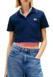 TOMMY JEANS CRP BADGE SS POLO T-SHIRT ΜΠΛΟΥΖΑ ΓΥΝΑΙΚΕΙΑ DARK NAVY