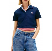 TOMMY JEANS CRP BADGE SS POLO T-SHIRT ΜΠΛΟΥΖΑ ΓΥΝΑΙΚΕΙΑ DARK NAVY