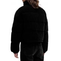 GUESS JEANS CROPPED PUFFER ΜΠΟΥΦΑΝ ΓΥΝΑΙΚΕΙΟ BLACK