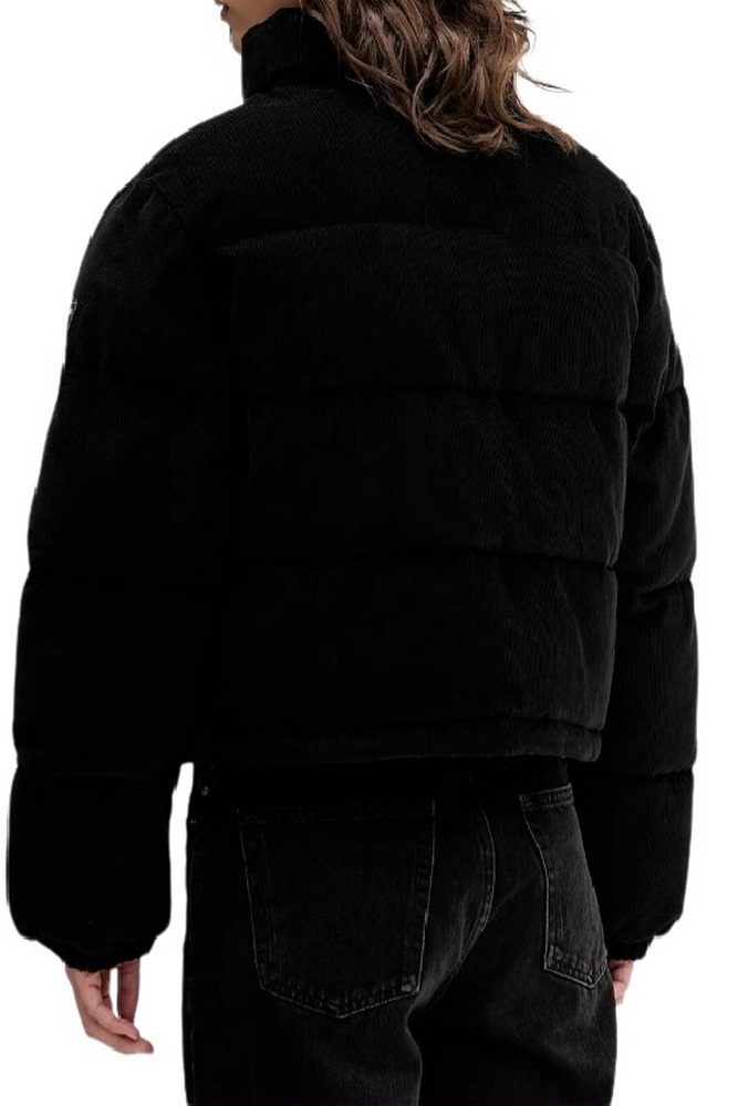 GUESS JEANS CROPPED PUFFER ΜΠΟΥΦΑΝ ΓΥΝΑΙΚΕΙΟ BLACK