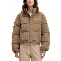 GUESS JEANS CROPPED PUFFER ΜΠΟΥΦΑΝ ΓΥΝΑΙΚΕΙΟ BROWN