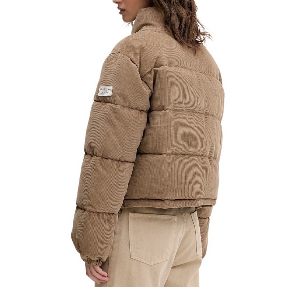 GUESS JEANS CROPPED PUFFER ΜΠΟΥΦΑΝ ΓΥΝΑΙΚΕΙΟ BROWN