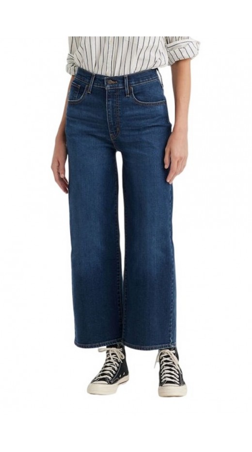 HIGH RISE WIDE LEG729700017  ΠΑΝΤΕΛΟΝΙ ΓΥΝΑΙΚΕΙΟ DARK INDIGO