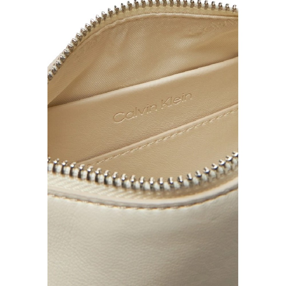 CALVIN KLEIN HARDWARE HANDLE MINI BAG ΤΣΑΝΤΑ ΓΥΝΑΙΚΕΙΑ WHITE