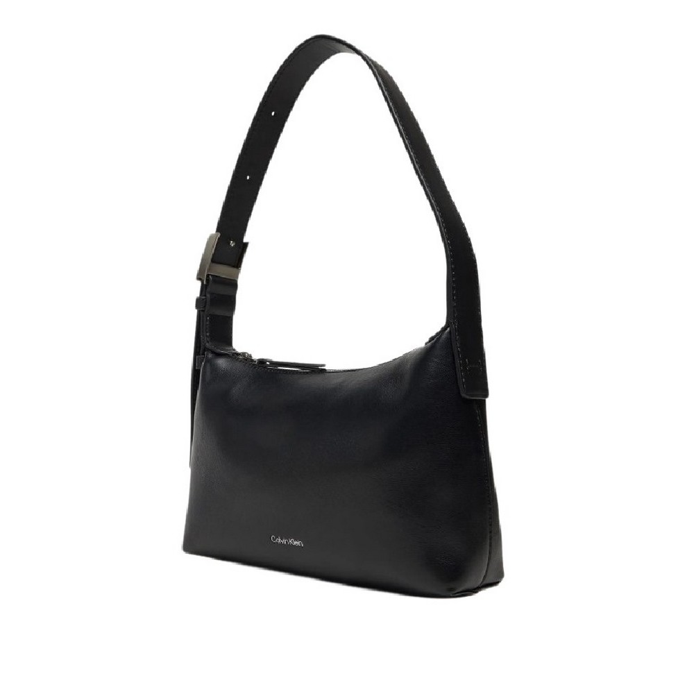 CALVIN KLEIN HARDWARE HANDLE MINI BAG ΤΣΑΝΤΑ ΓΥΝΑΙΚΕΙΑ BLACK