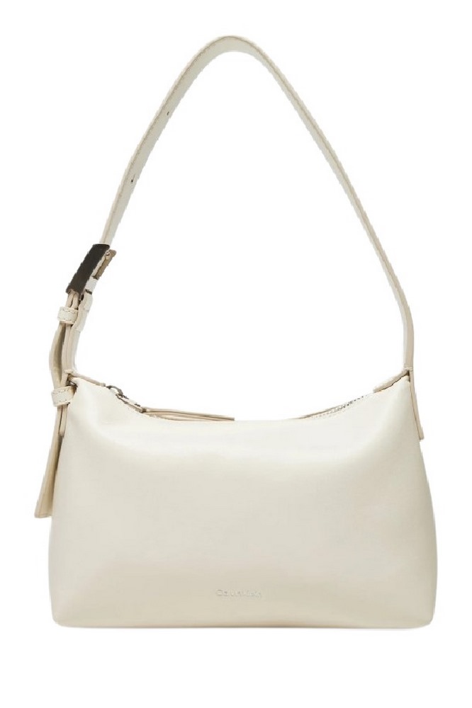 CALVIN KLEIN HARDWARE HANDLE MINI BAG ΤΣΑΝΤΑ ΓΥΝΑΙΚΕΙΑ WHITE