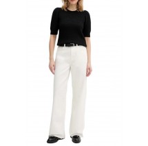 CALVIN KLEIN JEANS THE WIDE LEG RAW HEM CHALK WHITE ΤΖΙΝ ΠΑΝΤΕΛΟΝΙ ΓΥΝΑΙΚΕΙΟ OFF WHITE
