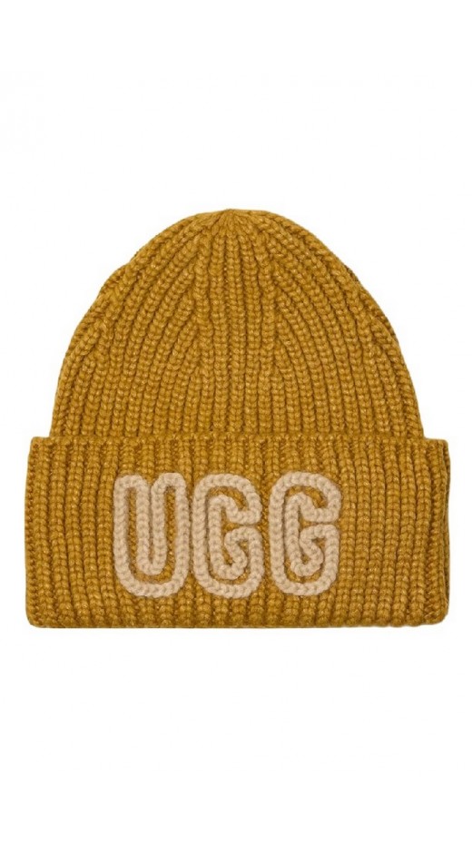 UGG CHUNKY CRAFTED RIB BEANIE 102345 ΣΚΟΥΦΟΣ ΓΥΝΑΙΚΕΙΟΣ OCHRE