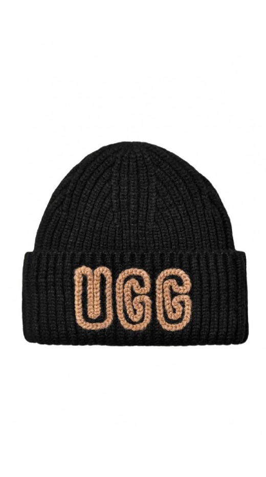UGG CHUNKY CRAFTED RIB BEANIE 102345 ΣΚΟΥΦΟΣ ΓΥΝΑΙΚΕΙΟΣ BLACK