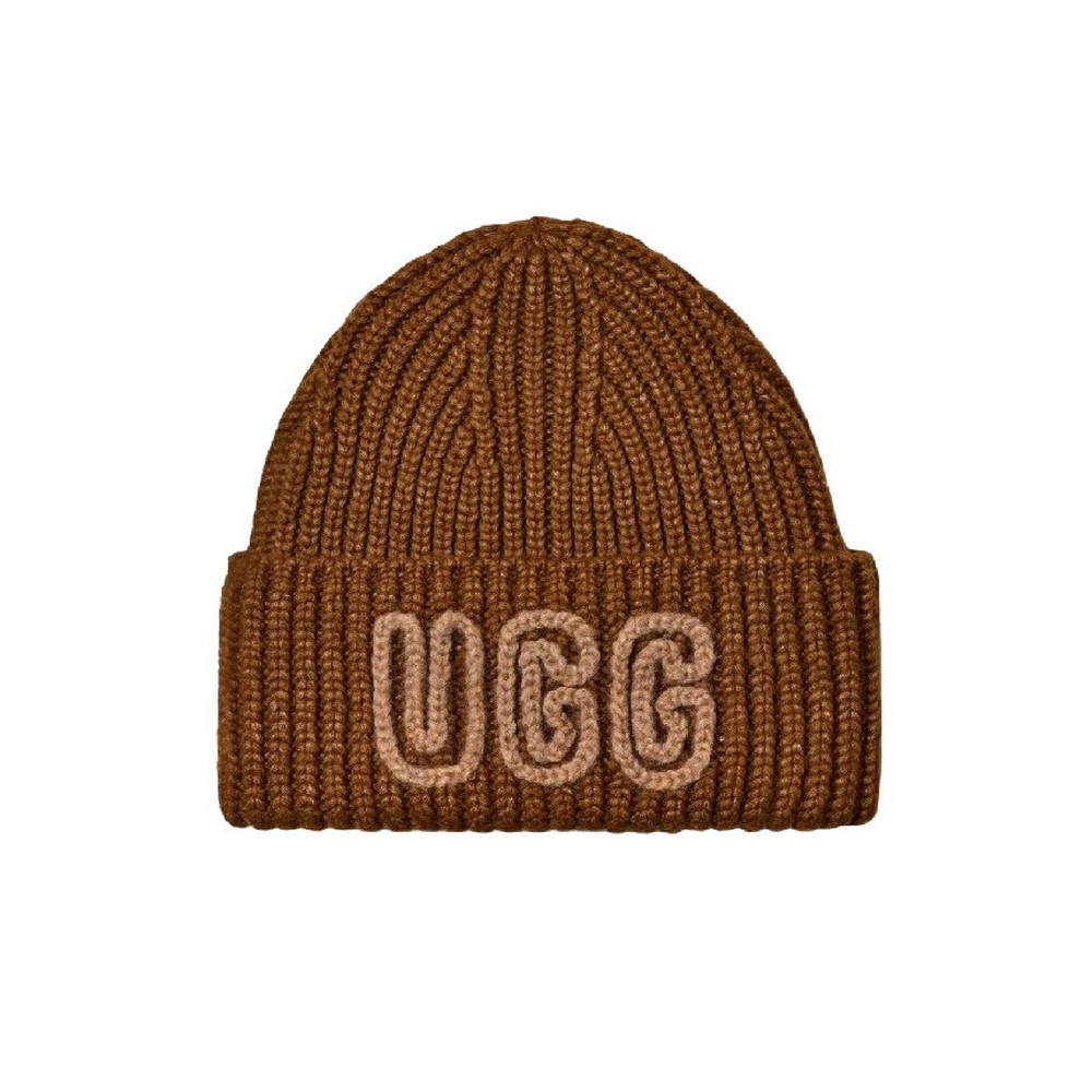 UGG CHUNKY CRAFTED RIB BEANIE 102345 ΣΚΟΥΦΟΣ ΓΥΝΑΙΚΕΙΟΣ BROWN