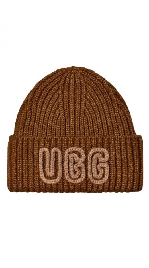 UGG CHUNKY CRAFTED RIB BEANIE 102345 ΣΚΟΥΦΟΣ ΓΥΝΑΙΚΕΙΟΣ BROWN