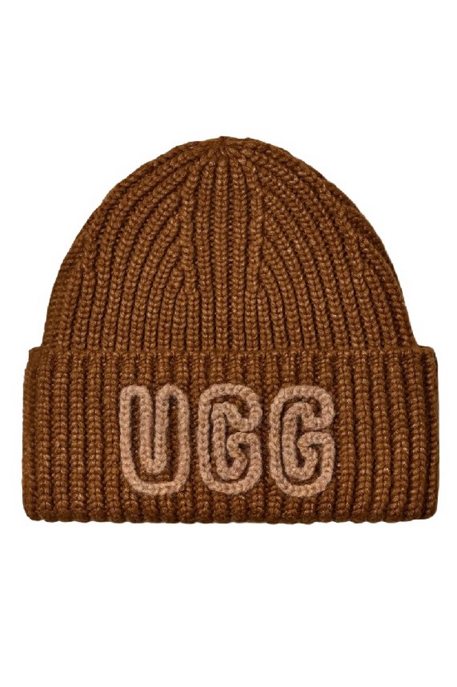 UGG CHUNKY CRAFTED RIB BEANIE 102345 ΣΚΟΥΦΟΣ ΓΥΝΑΙΚΕΙΟΣ BROWN