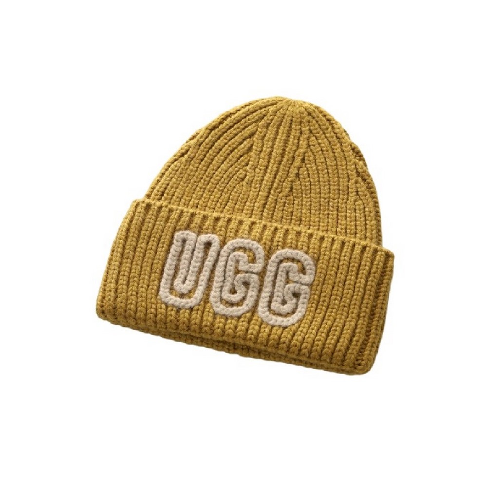 UGG CHUNKY CRAFTED RIB BEANIE 102345 ΣΚΟΥΦΟΣ ΓΥΝΑΙΚΕΙΟΣ OCHRE