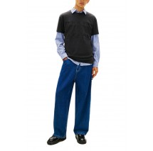 TOMMY JEANS REG TONAL FLAG TEE T-SHIRT ΜΠΛΟΥΖΑ ΑΝΔΡΙΚΗ BLACK