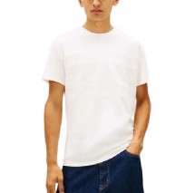 TOMMY JEANS REG TONAL FLAG TEE T-SHIRT ΜΠΛΟΥΖΑ ΑΝΔΡΙΚΗ OFF WHITE