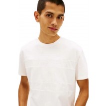 TOMMY JEANS REG TONAL FLAG TEE T-SHIRT ΜΠΛΟΥΖΑ ΑΝΔΡΙΚΗ OFF WHITE