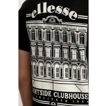 ELLESSE TEES SHORTS COURTSIDE CLUB TEE T-SHIRT ΜΠΛΟΥΖΑ ΑΝΔΡΙΚΗ BLACK