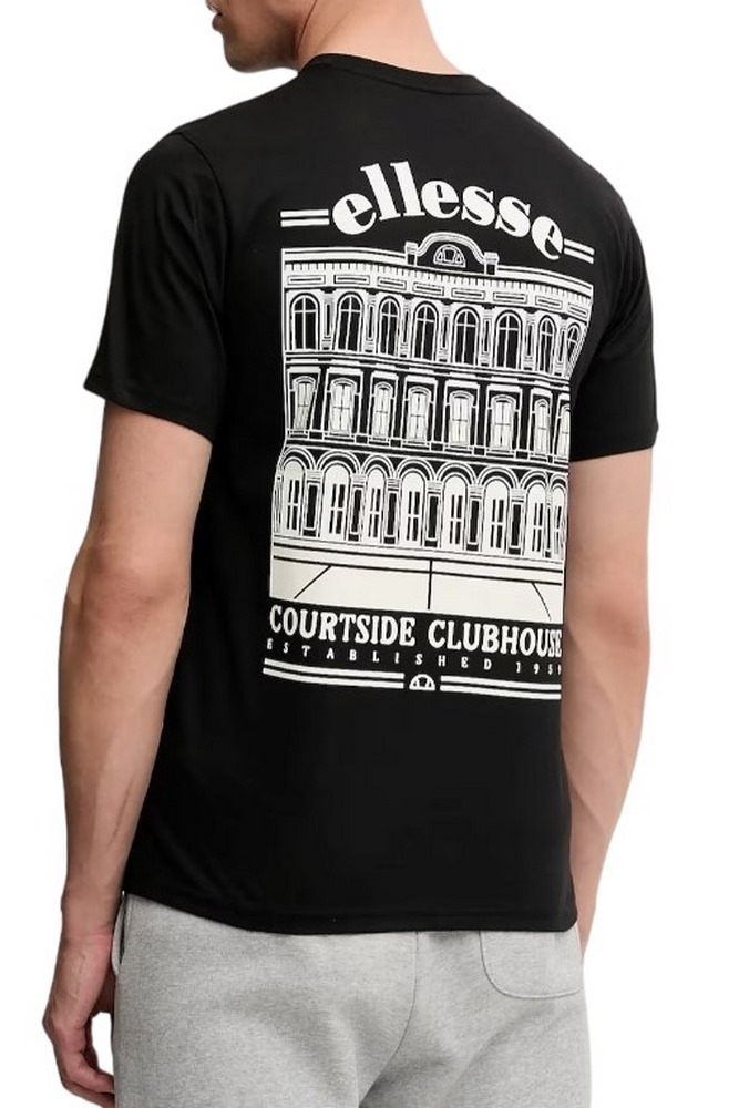 ELLESSE TEES SHORTS COURTSIDE CLUB TEE T-SHIRT ΜΠΛΟΥΖΑ ΑΝΔΡΙΚΗ BLACK