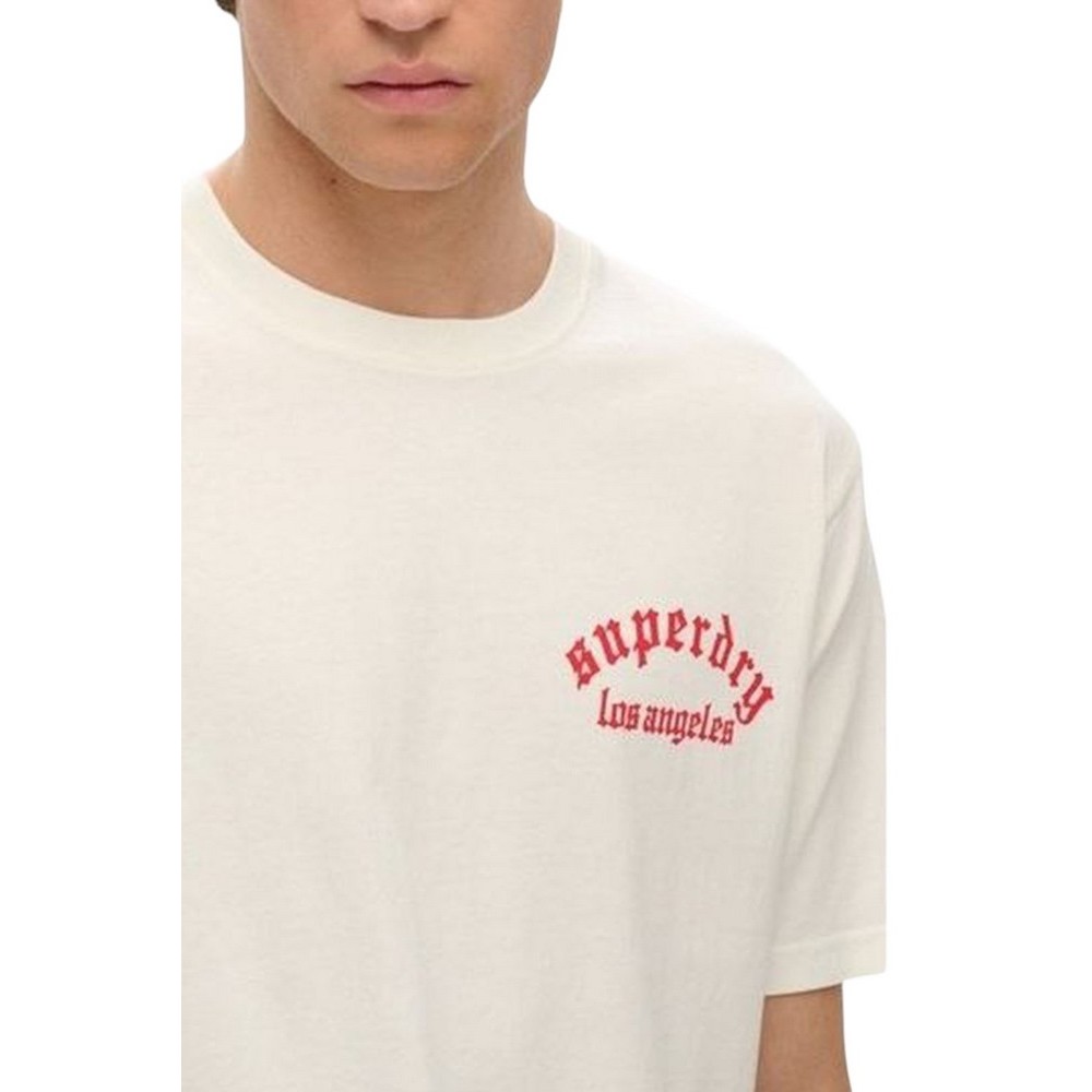 SUPERDRY D2 OVIN NEO TRAD TATTOO LOOSE TEE T-SHIRT ΜΠΛΟΥΖΑ ΑΝΔΡΙΚΗ WHITE