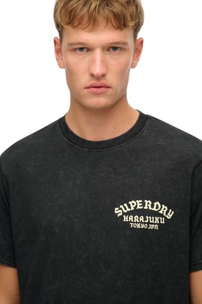 SUPERDRY D2 OVIN NEO TRAD TATTOO LOOSE TEE T-SHIRT ΜΠΛΟΥΖΑ ΑΝΔΡΙΚΗ BLACK
