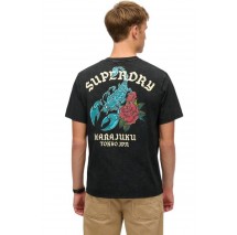 SUPERDRY D2 OVIN NEO TRAD TATTOO LOOSE TEE T-SHIRT ΜΠΛΟΥΖΑ ΑΝΔΡΙΚΗ BLACK