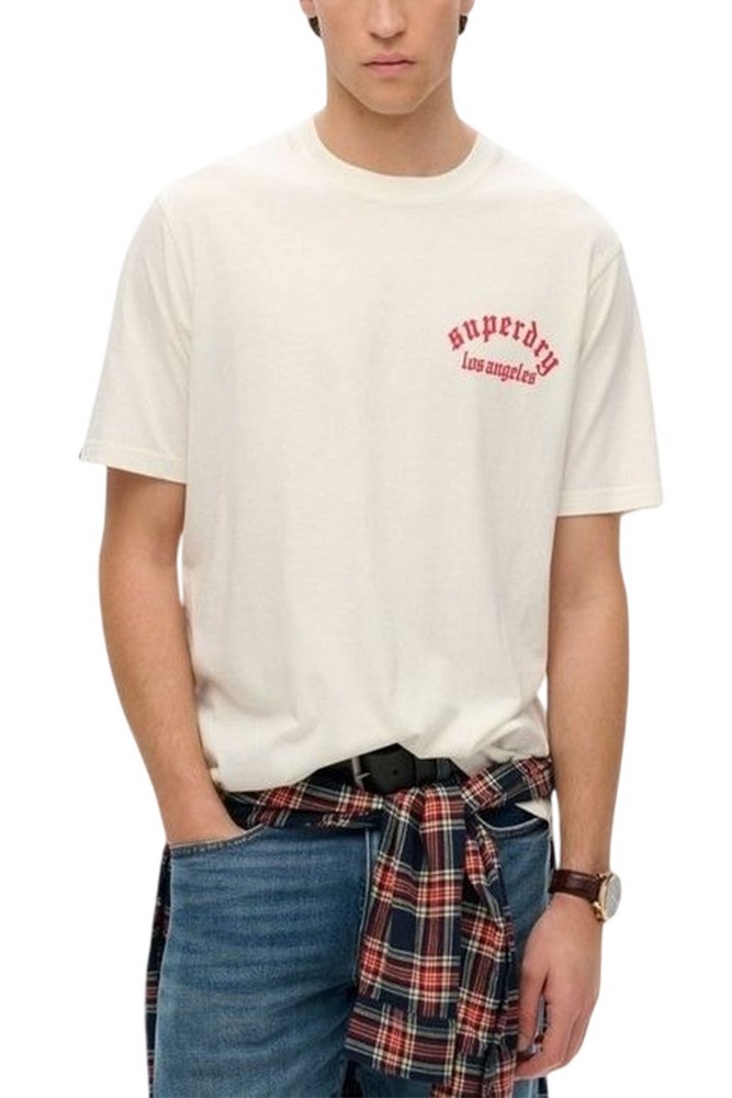 SUPERDRY D2 OVIN NEO TRAD TATTOO LOOSE TEE T-SHIRT ΜΠΛΟΥΖΑ ΑΝΔΡΙΚΗ WHITE