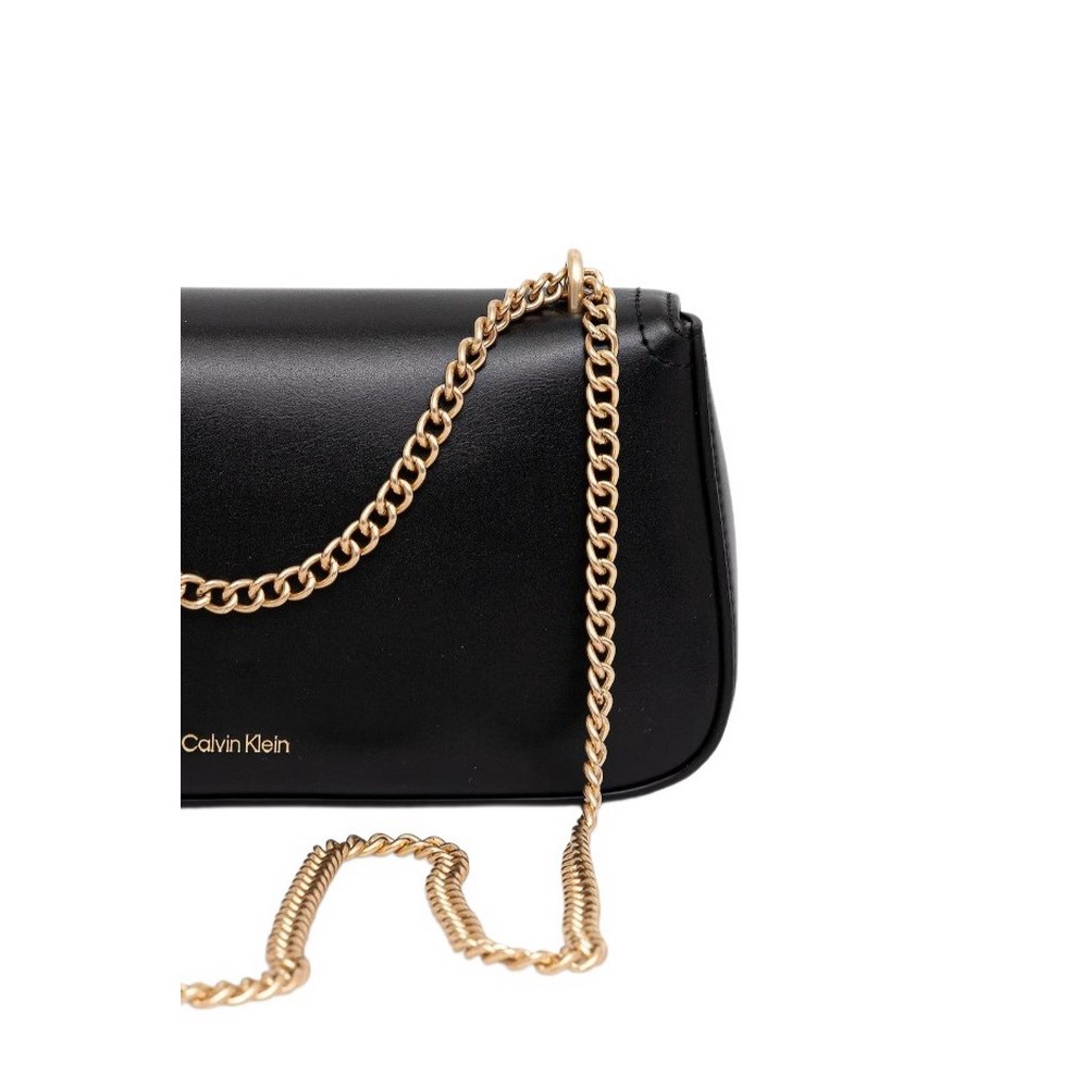 CALVIN KLEIN  CONVERTIBLE CHAIN SMALL BAG ΤΣΑΝΤΑ ΓΥΝΑΙΚΕΙΑ BLACK