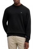 CALVIN KLEIN JEANS LS CTTN ESY FT CRWNK ΜΠΛΟΥΖΑ ΠΛΕΚΤΗ  ΑΝΔΡΙΚΗ BLACK
