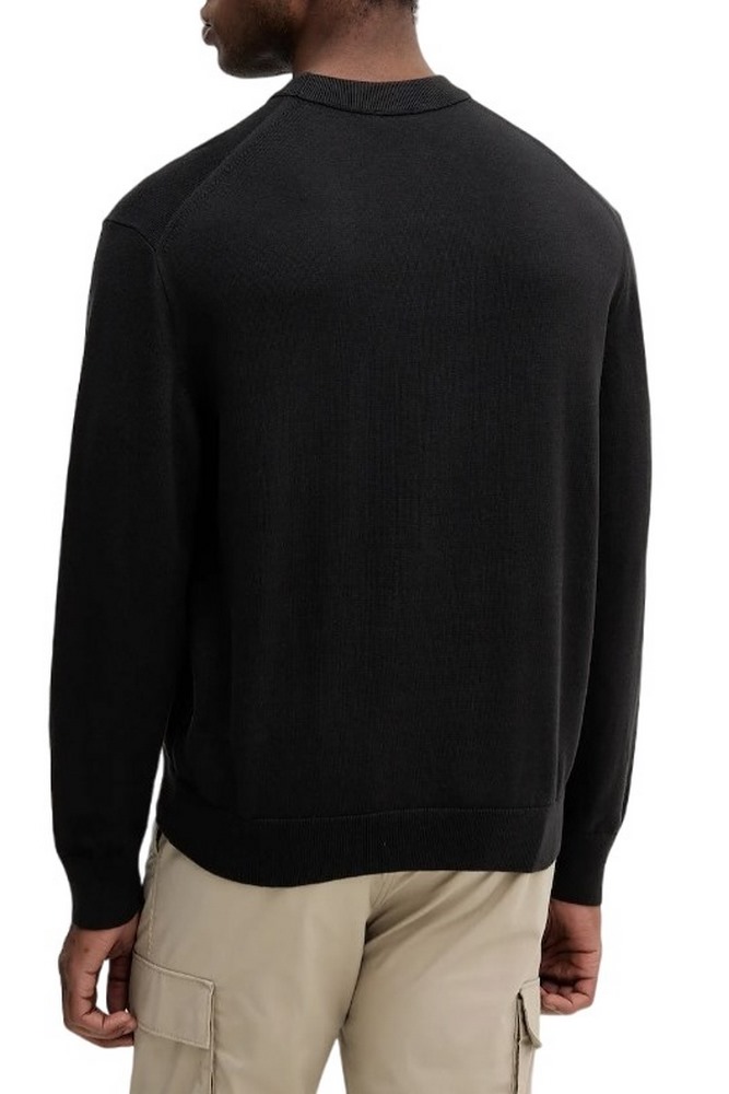 CALVIN KLEIN JEANS LS CTTN ESY FT CRWNK ΜΠΛΟΥΖΑ ΦΟΥΤΕΡ ΑΝΔΡΙΚΗ BLACK